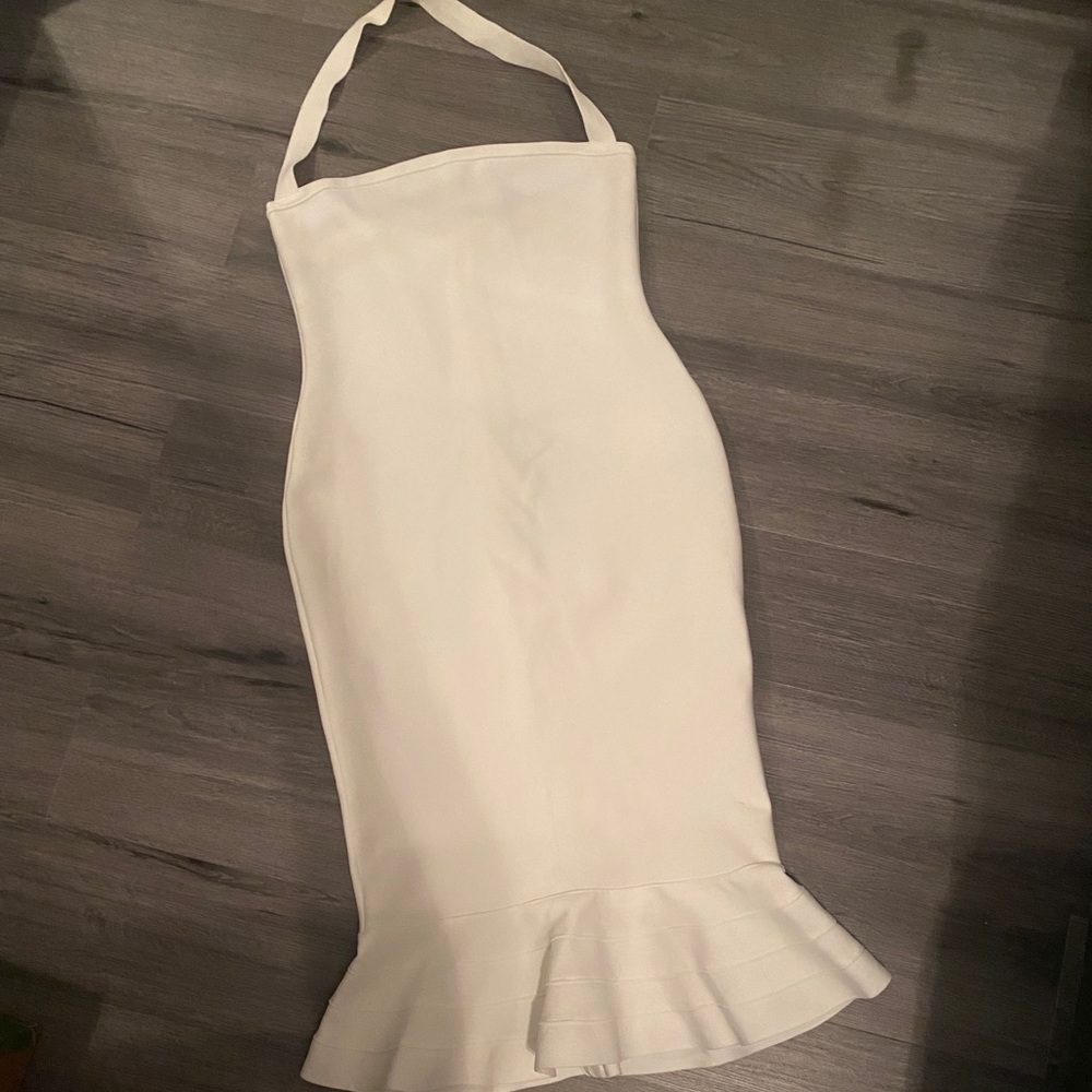 White bandage dress size small